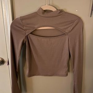 Forever 21 long sleeve crop top